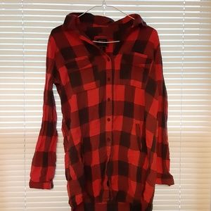 Red and black long sleeve